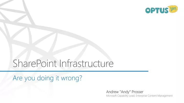 sharepoint infrastructure