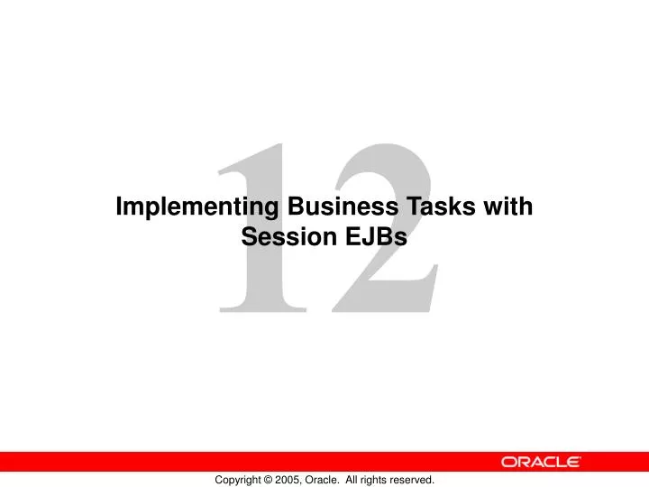 implementing business tasks with session ejbs