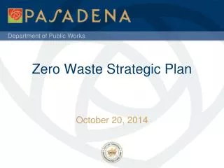 Zero Waste Strategic Plan