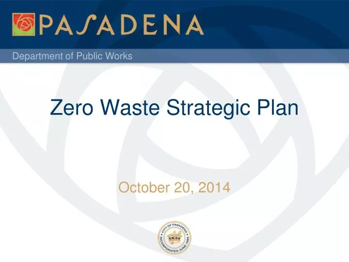 zero waste strategic plan