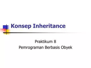 konsep inheritance