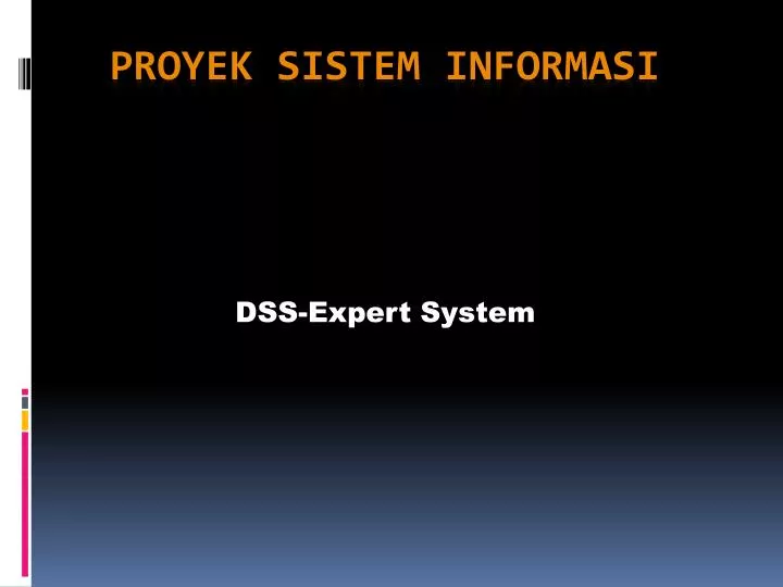 dss expert system