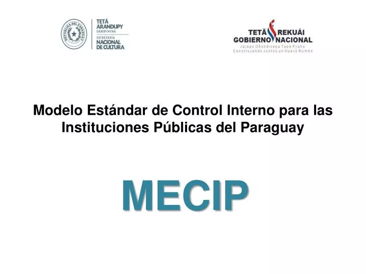 modelo est ndar de control interno para las instituciones p blicas del paraguay
