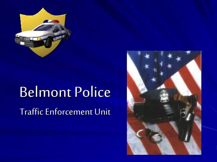 belmont police traffic enforcement unit