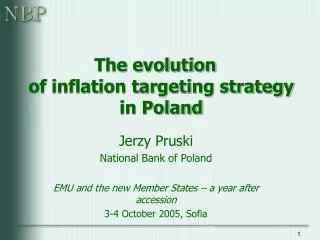 The evolution of inflation targeting strategy in Poland