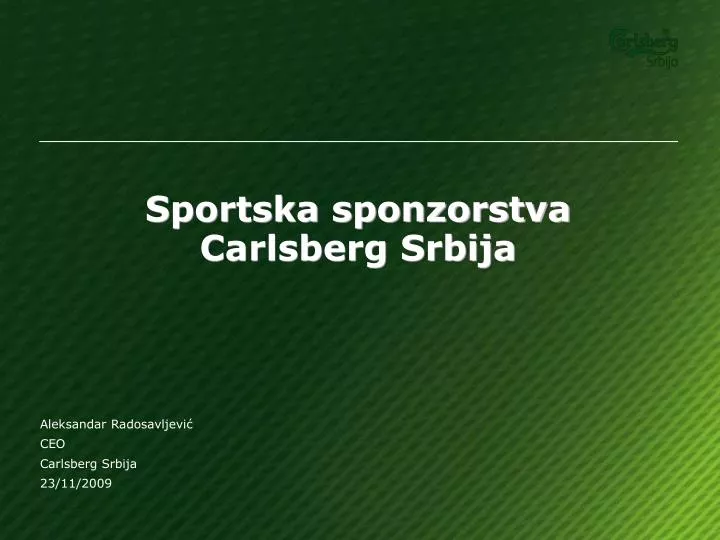 sportska sponzorstva carlsberg srbija
