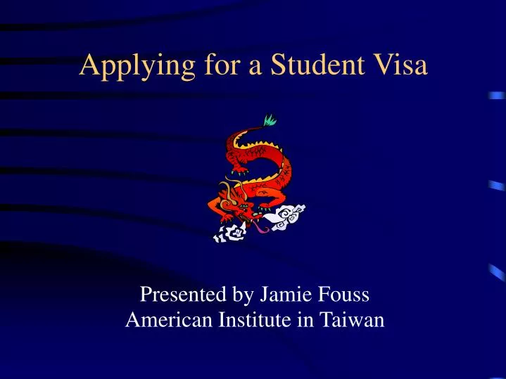 applying for a student visa