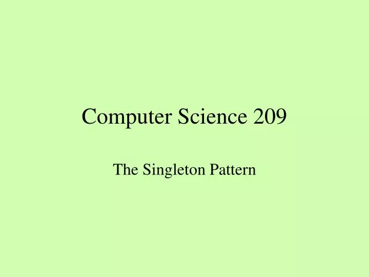 computer science 209