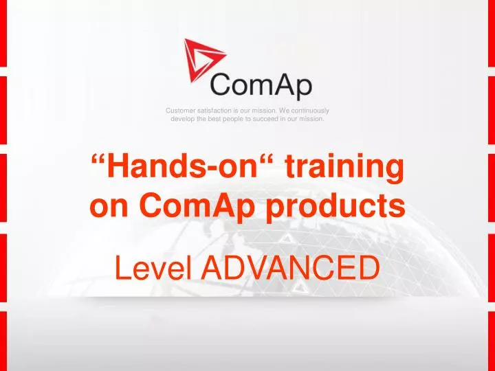 hands on training on comap products level advanced