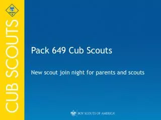Pack 649 Cub Scouts