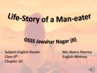 Life-Story of a Man-eater