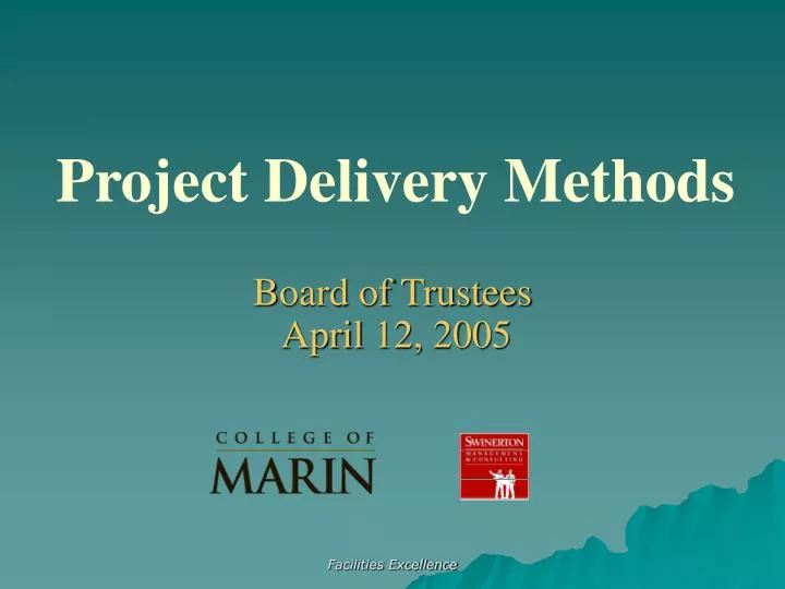 project delivery methods