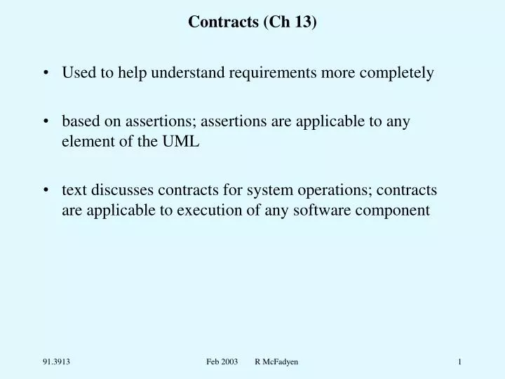 contracts ch 13