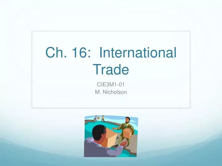 ch 16 international trade