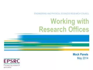 Working with Research Offices