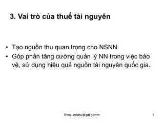3 vai tr c a thu t i nguy n
