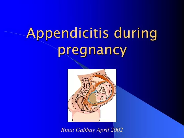 appendicitis during pregnancy