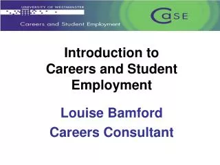 Louise Bamford Careers Consultant