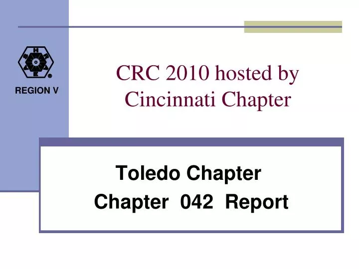 crc 2010 hosted by cincinnati chapter