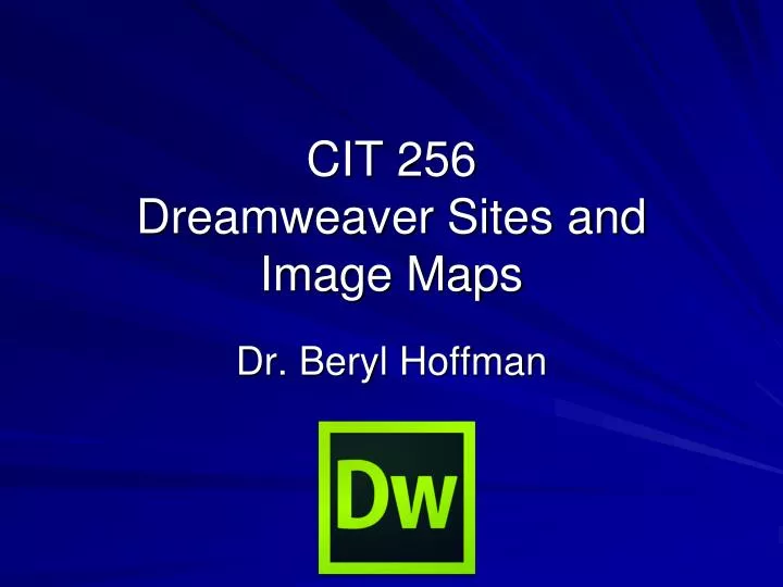 cit 256 dreamweaver sites and image maps