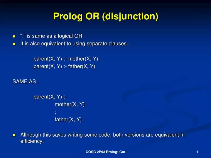 prolog or disjunction