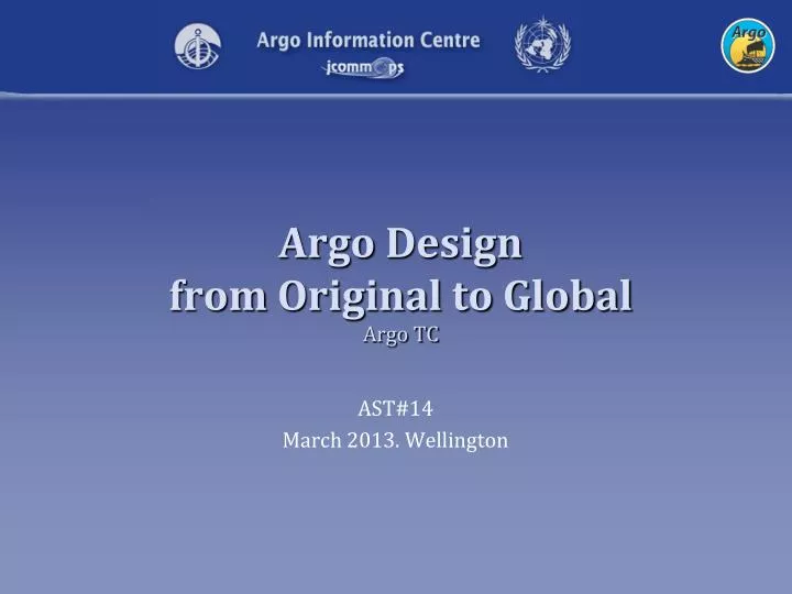 argo design from original to global argo tc