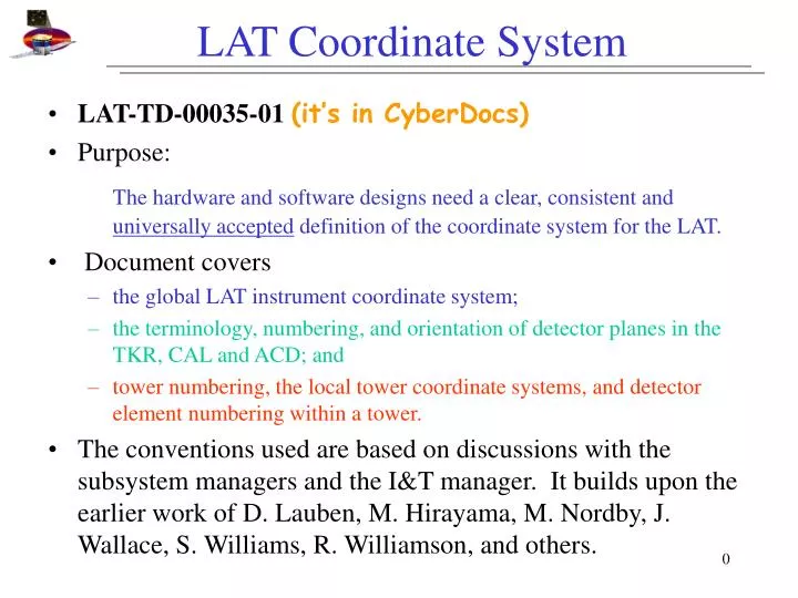 lat coordinate system