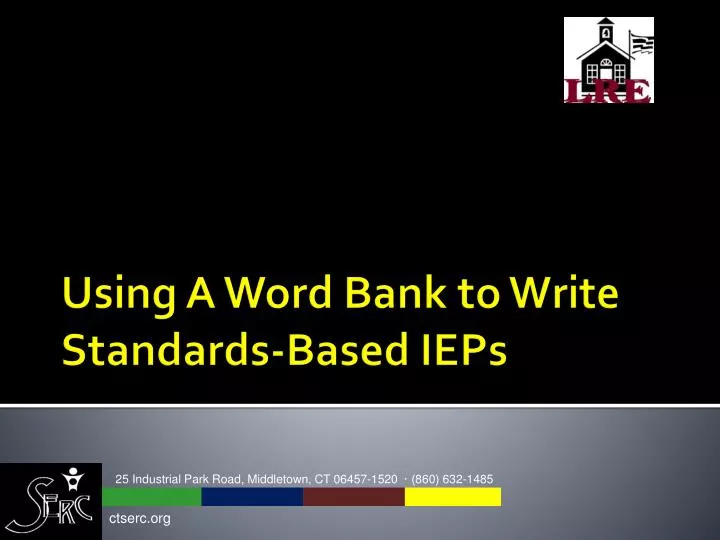 using a word bank to write standards based ieps