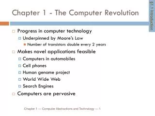 Chapter 1 - The Computer Revolution