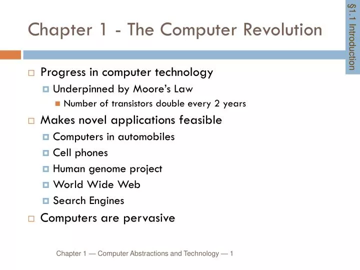 chapter 1 the computer revolution