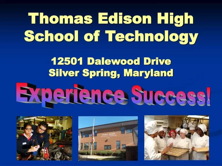 thomas edison high school of technology 12501 dalewood drive silver spring maryland