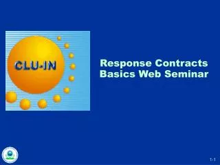 Response Contracts Basics Web Seminar
