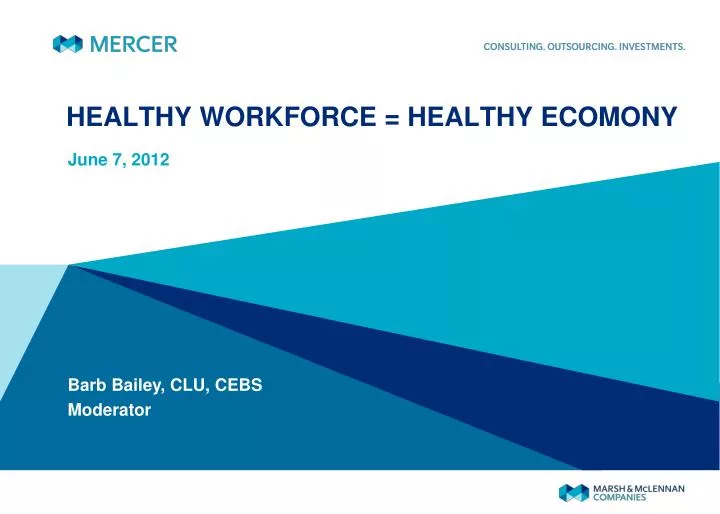 healthy workforce healthy ecomony