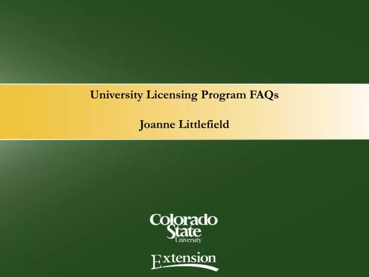 university licensing program faqs joanne littlefield