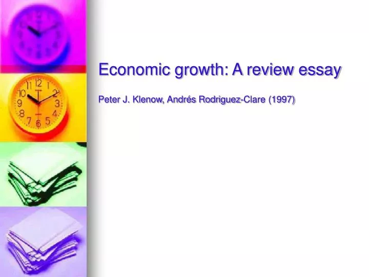 economic growth a review essay peter j klenow andr s rodriguez clare 1997