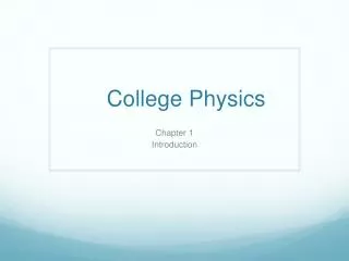 College Physics