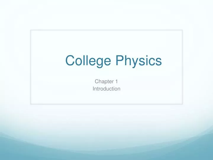 college physics