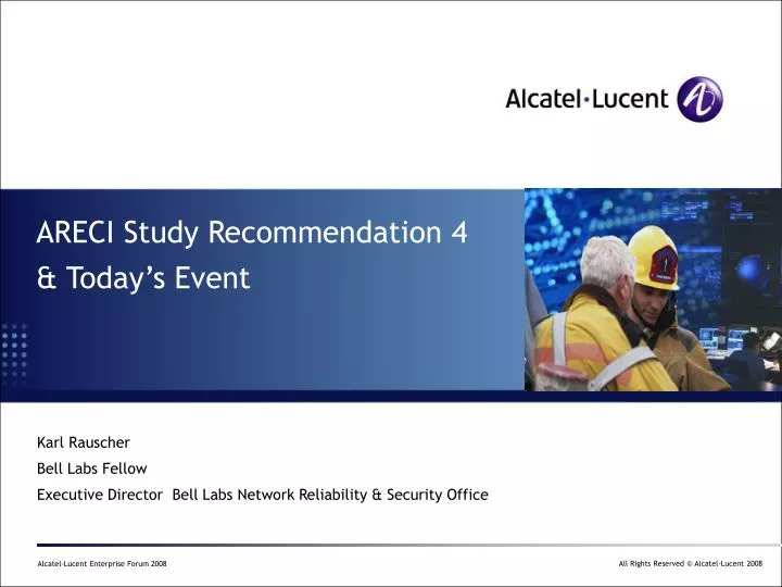 areci study recommendation 4 today s event