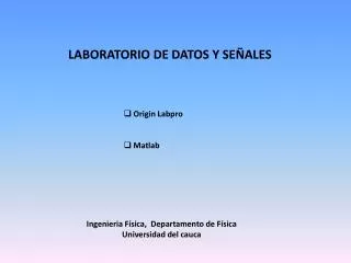 laboratorio de datos y se ales
