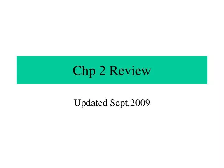 chp 2 review