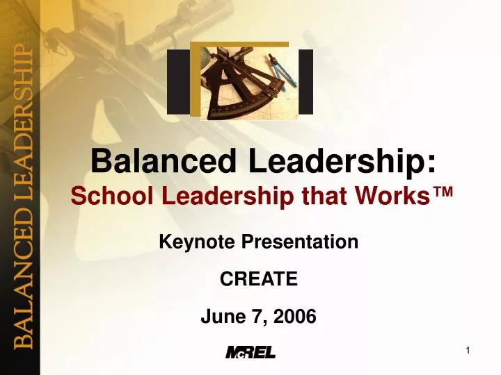 balanced leadership school leadership that works