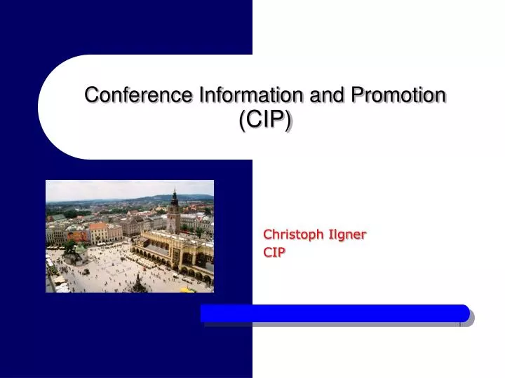 conference information and promotion cip