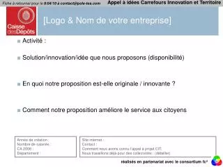 logo nom de votre entreprise