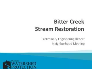 Bitter Creek Stream Restoration
