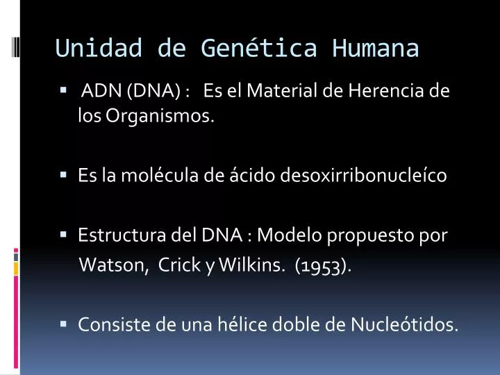 unidad de gen tica humana