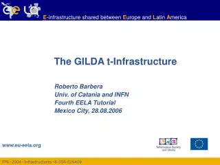 The GILDA t-Infrastructure