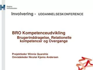 involvering uddannelseskonference