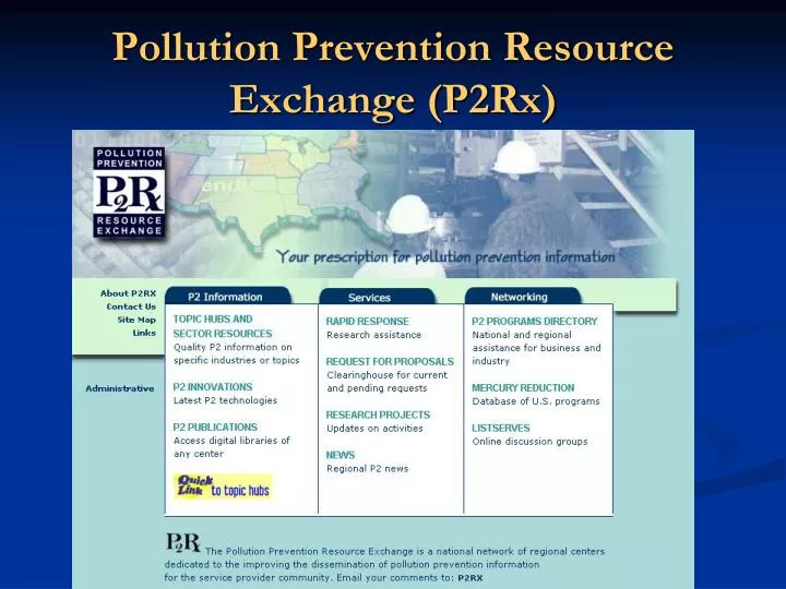pollution prevention resource exchange p2rx