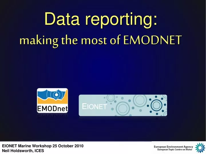data reporting making the most of emodnet