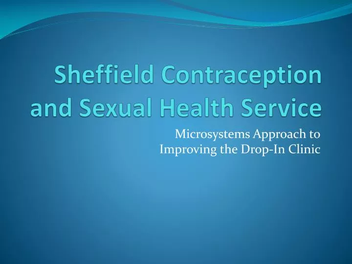 sheffield contraception and sexual health service